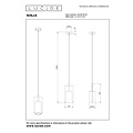 Lucid NINJA - Pendant lamp - 1xE27 - Yellow