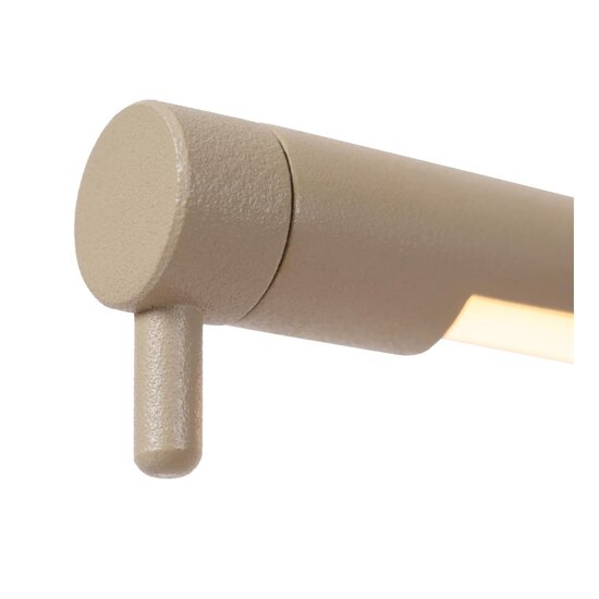 Lucide MADISON – Schreibtischlampe – LED Dimmen bis warm – 1x6,5 W 2600 K/2800 K – Taupe