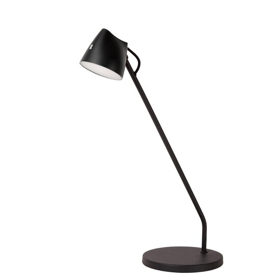 Lucide MILNE - Tafellamp - LED Dimb. - 1x8W 2700K - Zwart