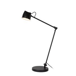 Lucide MILNE - Reading lamp - LED Dimmable - 1x8W 2700K - Black
