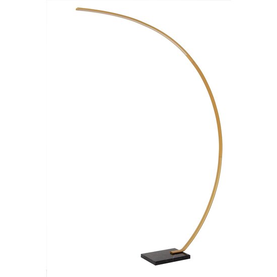 Lucide CURVE - Lámpara de arco - LED Dim. - 1x15W 2700K - Oro Mate / Latón