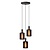 Lucide LAMBRES - Pendant lamp - 3xE27 - Black