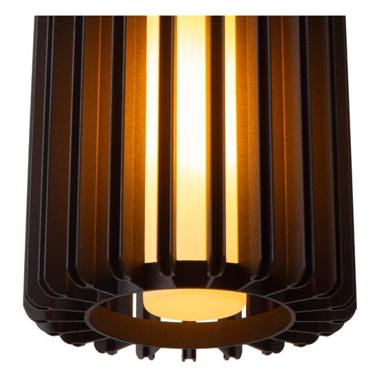 Lucide LAMBRES - Hanglamp - Ø 15 cm - 1xE27 - Zwart