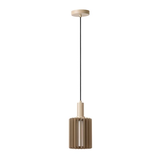 Lucide LAMBRES - Lampe suspendue - Ø 15 cm - 1xE27 - Taupe