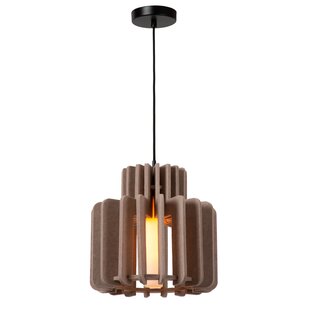 Lucide ROLLO - Pendant lamp - 1xE27 - Taupe