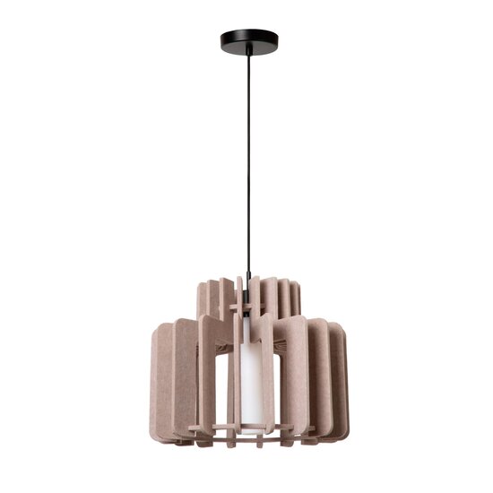 Lucide ROLLO - Lampe suspendue - 1xE27 - Taupe