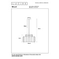 Lucide ROLLO - Lampe suspendue - 1xE27 - Taupe