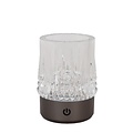 Lucide LILY - Lámpara de mesa recargable - Batería - Ø 8 cm - LED Dim to Warm - 1x3W 2700K/3000K - Cromo negro - Juego de 3
