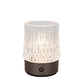 Lucide LILY - Lámpara de mesa recargable - Batería - Ø 8 cm - LED Dim to Warm - 1x3W 2700K/3000K - Cromo negro - Juego de 3