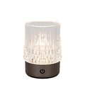 Lucide LILY - Rechargeable Table Lamp - Battery - Ø 8 cm - LED Dim to warm - 1x3W 2700K/3000K - Black chrome - Set of 3
