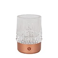 Lucide LILY - Lámpara de mesa recargable - Batería - Ø 8 cm - LED Dim to Warm - 1x3W 2700K/3000K - Cobre - Juego de 3