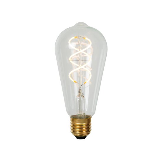 Lucide ST64 - Filament lamp - Ø 6,4 cm - LED Dimb. - E27 - 1x4,9W 2700K - Transparant