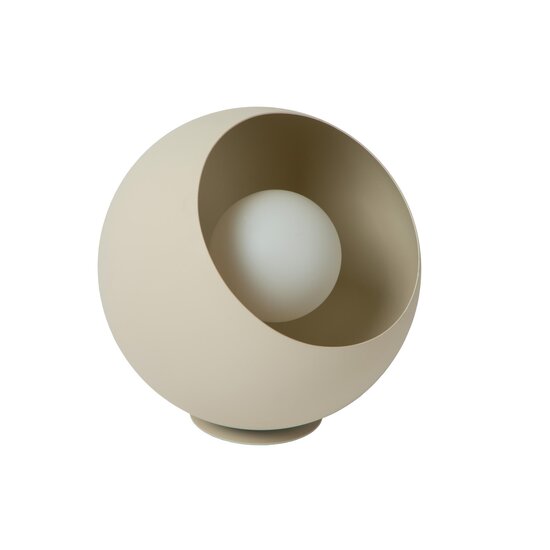 Lucide DOREDOS - Lámpara de mesa - Ø 20 cm - 1xE27 - Beige