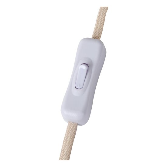 Lucide DOREDOS - Lámpara de mesa - Ø 20 cm - 1xE27 - Beige