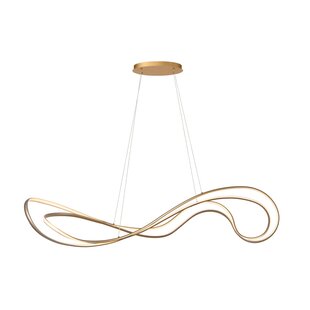 Lucide SARDANA - Pendelleuchte - LED dimmbar. - 1x54W 2700K - Mattgold / Messing