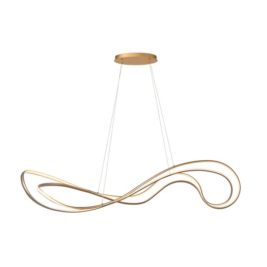 Lucide SARDANA - Lampe à suspension - LED Dimb. - 1x54W 2700K - Or Mat / Laiton