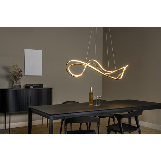 LUCIDE Lucide SARDANA - Lámpara colgante - LED Dimb. - 1x54W 2700K - Oro mate/latón