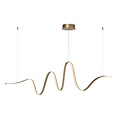 Lucide LAMBADA - Hanglamp - LED Dimb. - 1x33W 2700K/3200K - Mat Goud / Messing