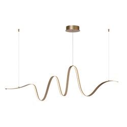 Lucide LAMBADA - Hängelampe - LED Dim. - 1x33W 2700K/3200K - Mattgold / Messing