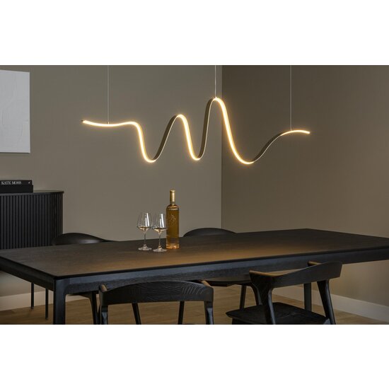 Lucide LAMBADA - Hanglamp - LED Dimb. - 1x33W 2700K/3200K - Mat Goud / Messing
