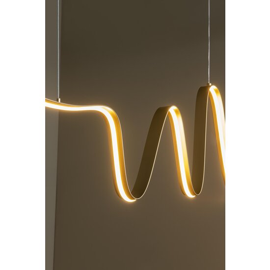 Lucide LAMBADA - Hanglamp - LED Dimb. - 1x33W 2700K/3200K - Mat Goud / Messing