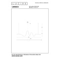 Lucide LAMBADA - Hanglamp - LED Dimb. - 1x33W 2700K/3200K - Mat Goud / Messing