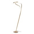 Lucide SARDANA - Vloerlamp - Ø 44 cm - LED Dimb. - 1x28W 2700K - Mat Goud / Messing
