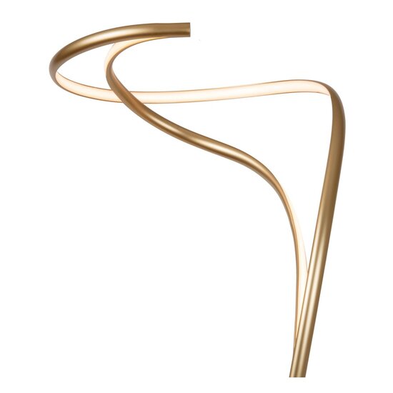 Lucide SARDANA - Vloerlamp - Ø 44 cm - LED Dimb. - 1x28W 2700K - Mat Goud / Messing