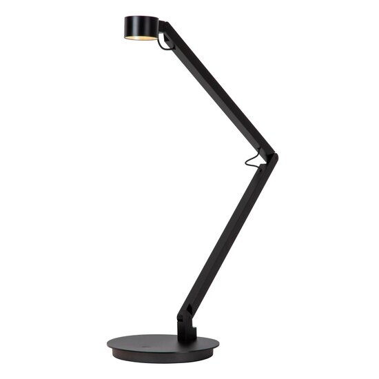 LUCIDE Lucide OGDEN - Schreibtischlampe - LED 3 StepDim - 1x7W 3000K - Schwarz - Premium - Perfekt für jeden Arbeitsplatz