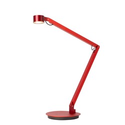 Lucide OGDEN - Bureaulamp - LED 3 StepDim - 1x7W 3000K - Rood - Premium