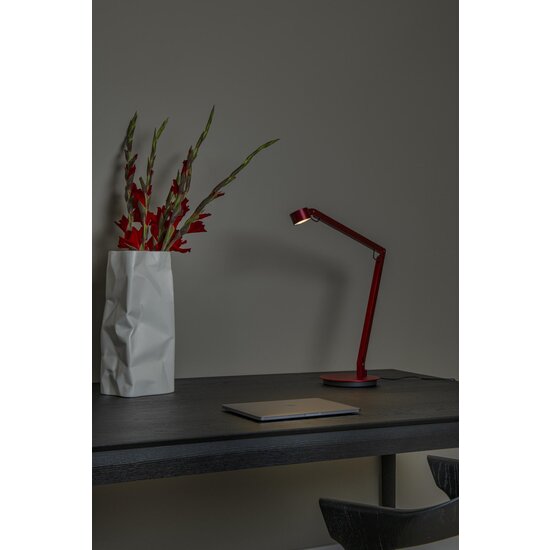 Lucide OGDEN - Lampe de table - LED Dim. - 1x7W 3000K - Rouge