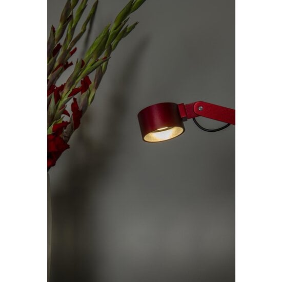 LUCIDE Lucide OGDEN - Lámpara de mesa - LED Dim. - 1x7W 3000K - Rojo