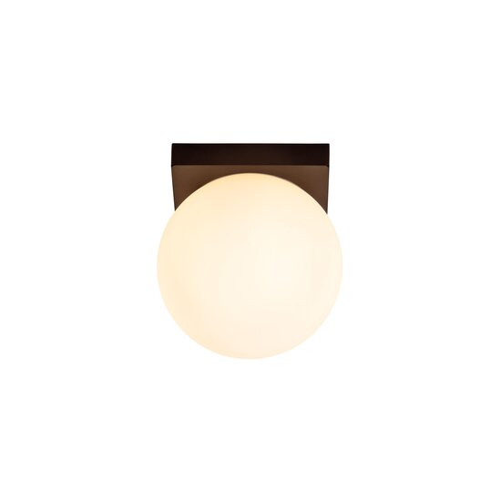 LUCIDE Lucide TASSA - Ceiling lamp Bathroom - Ø 13.5 cm - LED Dim to warm - 1x12W 1800K/3000K - Black