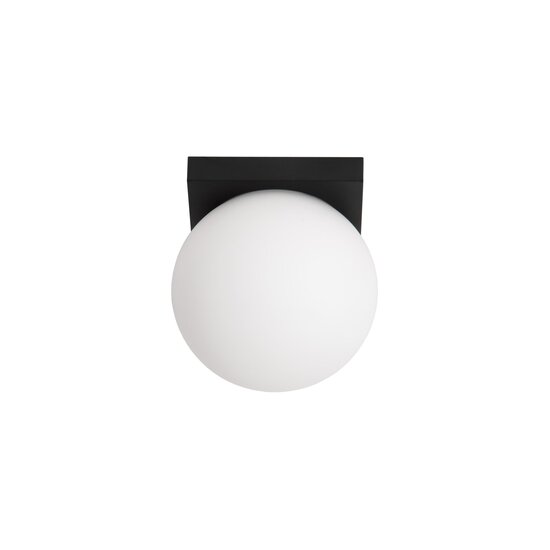 LUCIDE Lucide TASSA - Ceiling lamp Bathroom - Ø 13.5 cm - LED Dim to warm - 1x12W 1800K/3000K - Black