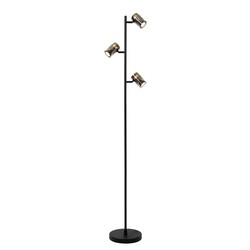 Lucide UPTON - Vloerlamp - 3xGU10 - Fumé