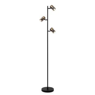 Lucide UPTON - Floor lamp - 3xGU10 - Smoked