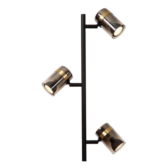 Lucide UPTON - Floor lamp - 3xGU10 - Smoked