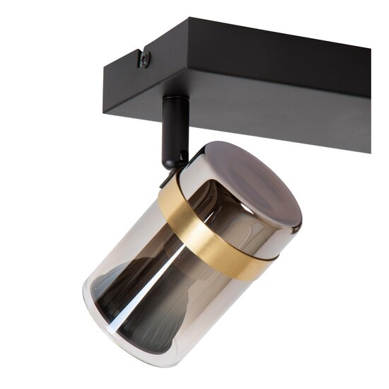 Lucide UPTON - Ceiling spotlight - 2xGU10 - Fumé