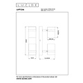 Lucide UPTON - Foco de techo - 2xGU10 - Fumé