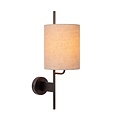 Lucide MAGIC - Wandlamp - 1xE27 - Met USB oplaadpunt - Zwart
