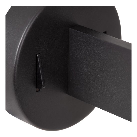 Lucide MAGIC - Wandlamp - 1xE27 - Met USB oplaadpunt - Zwart