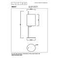 LUCIDE Lucide MAGIC - Lampe de table - Ø 18 cm - 1xE27 - Noir