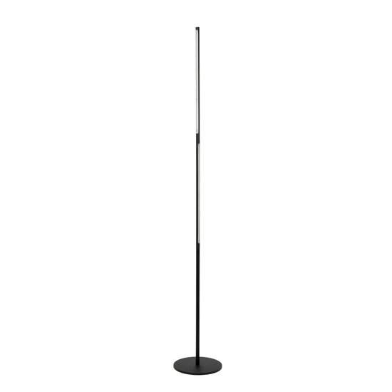 Lucide FINAN - Lampadaire - LED 3 StepDim - 1x32W 2700K - Noir