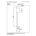 Lucide MAGIC - Vloerlamp - Ø 24 cm - 1xE27 - Zwart