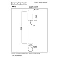 Lucide MAGIC - Vloerlamp - Ø 24 cm - 1xE27 - Zwart