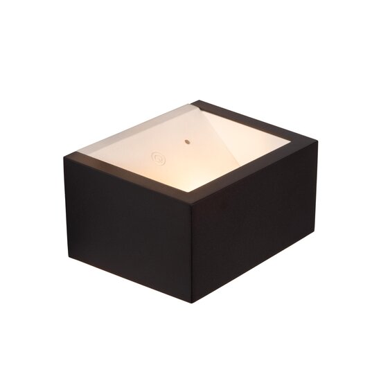 Lucide BRIDA - Applique Rechargeable Intérieur/Extérieur - Accu/Batterie - LED Dim. - 1x3,7W 2700K - IP54 - Détecteur de mouvement - Noir