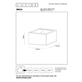 Lucide BRIDA - Applique Rechargeable Intérieur/Extérieur - Accu/Batterie - LED Dim. - 1x3,7W 2700K - IP54 - Détecteur de mouvement - Noir