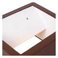 Lucide BRIDA - Oplaadbare Wandlamp Binnen/Buiten - Accu/Batterij - LED Dimb. - 1x3,7W 2700K - IP54 - Bewegingssensor - Roest bruin