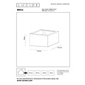 Lucide BRIDA - Oplaadbare Wandlamp Binnen/Buiten - Accu/Batterij - LED Dimb. - 1x3,7W 2700K - IP54 - Bewegingssensor - Roest bruin