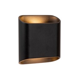 Lucide ATILA – Wandleuchte Innen/Außen – LED-Dimmung - 2x5W 2700K - IP65 - Schwarz